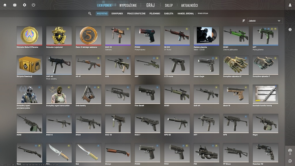 KONTO CS:GO CS2 COUNTER-STRIKE 2, 162H, PRIME, MEDALE, ŻETONY, ODZNAKI