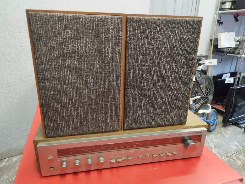 Amplituner Unitra Aida AWS 105 + Głośniki Tonsil ZG10-C/1