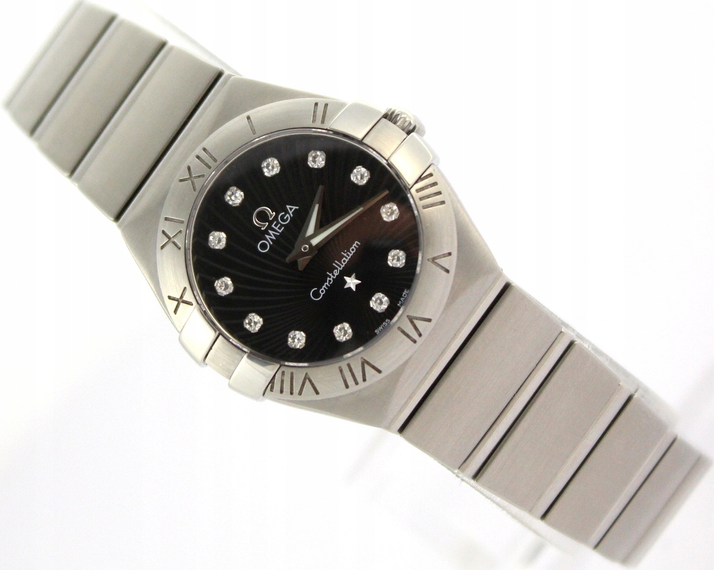 OMEGA LADY CONSTELLATION BLACK DIAMONDS BRYLANTY