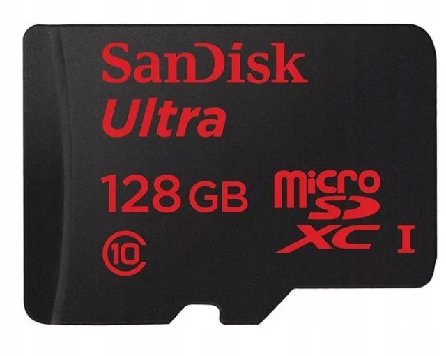KARTA PAMIĘCI 128GB SANDISK MICRO SD ULTRA 100MB