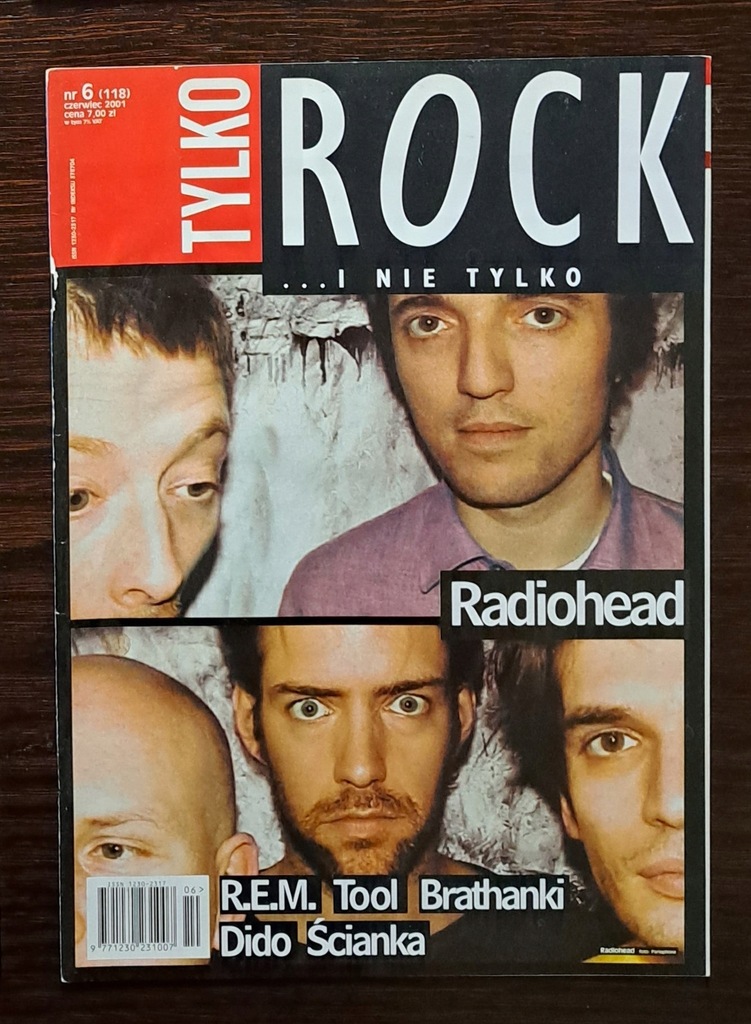 TYLKO ROCK - 6/2001 RADIOHEAD. R.E.M. TOOL. BRATHANKI. DIDO. GAWLIŃSKI.