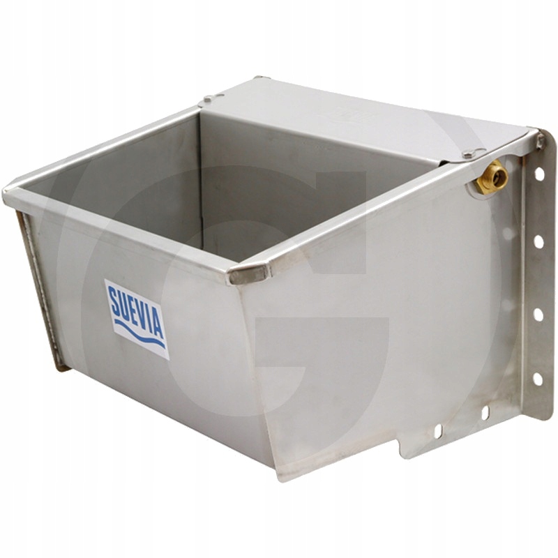 Kompaktowe Poidło Korytkowe Suevia ze Stali Nierdzewnej 30 l z Ogrzewaniem