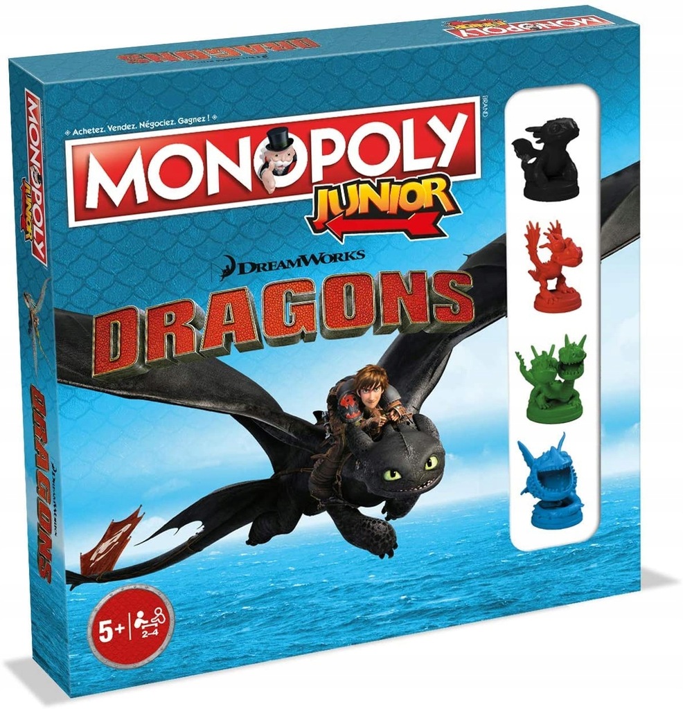 Monopoly Junior Dragons - Gra Planszowa