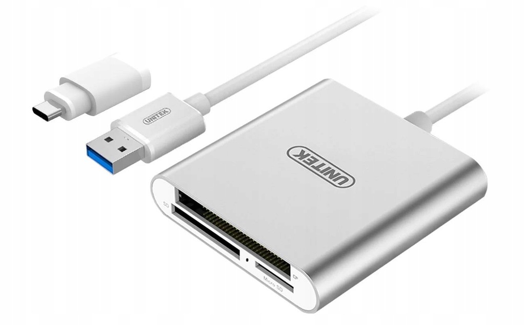 UNITEK 3W1 CZYTNIK KART SD MICRO CF TF HC XC USB C 12086695512