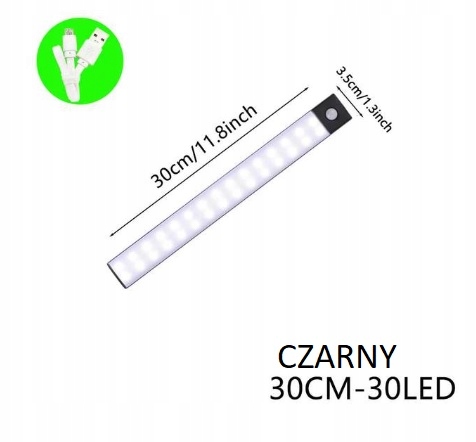 Lampa LED USB magnes czujnik ruchu supercienka