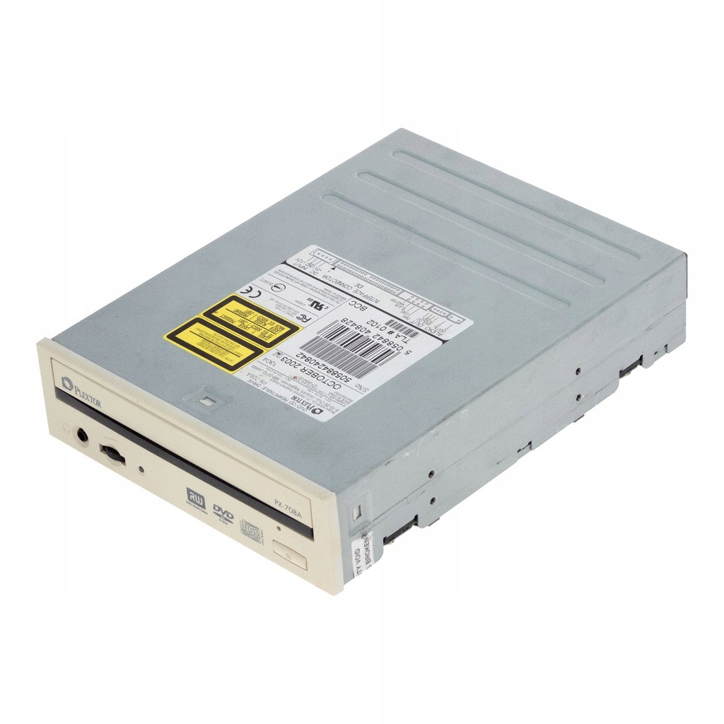 PLEXTOR PX-708A DVD/CD REWRITABLE DRIVE 5.25'' IDE