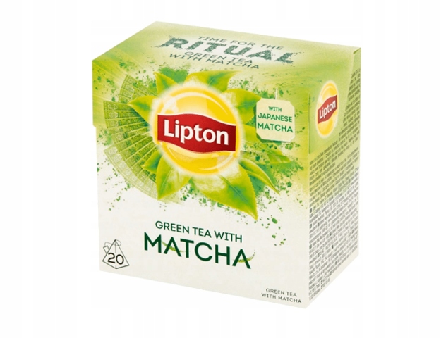 LIPTON Green Herbata zielona z matchą, 20 torebek