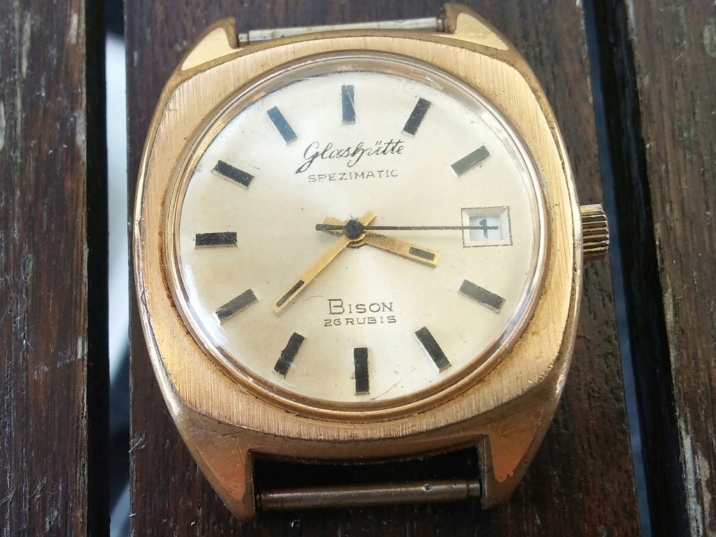 zegarek glashutte spezimatic 26 rubis bison