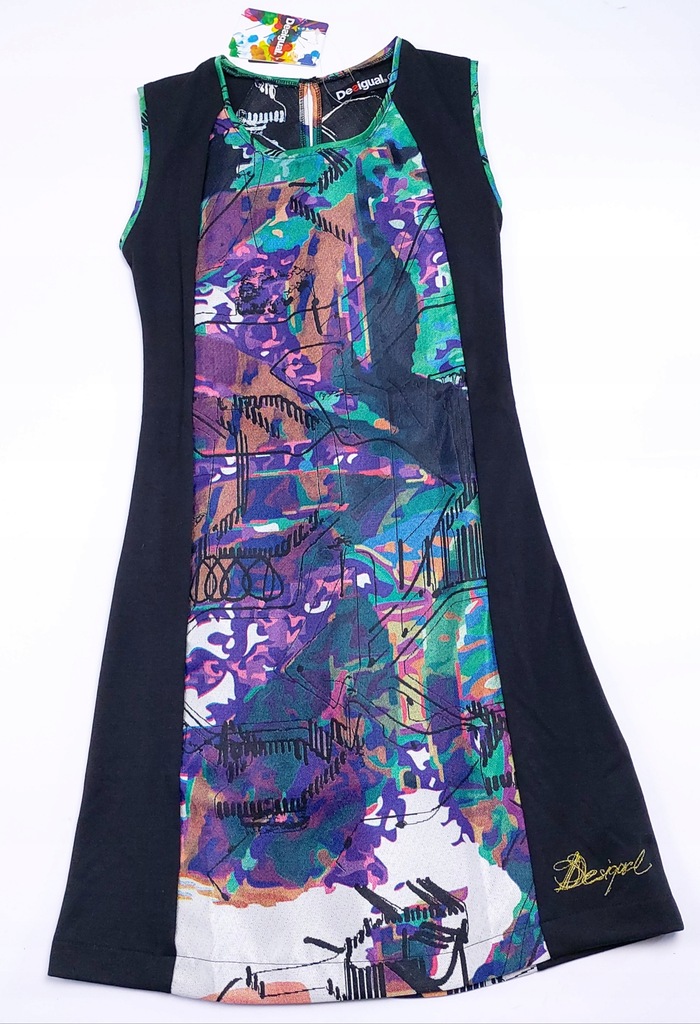 DESIGUAL sukienka trapezowa PRINT EU XS S