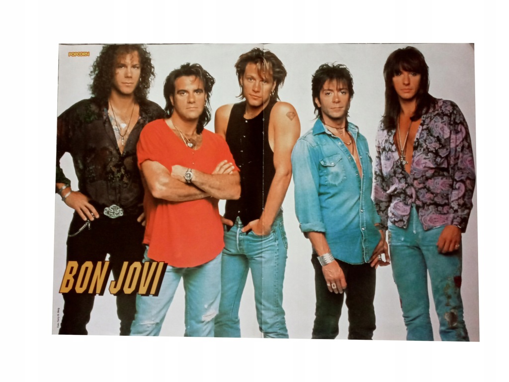 Stary plakat dwustronny Bon Jovi / Dr. Alban