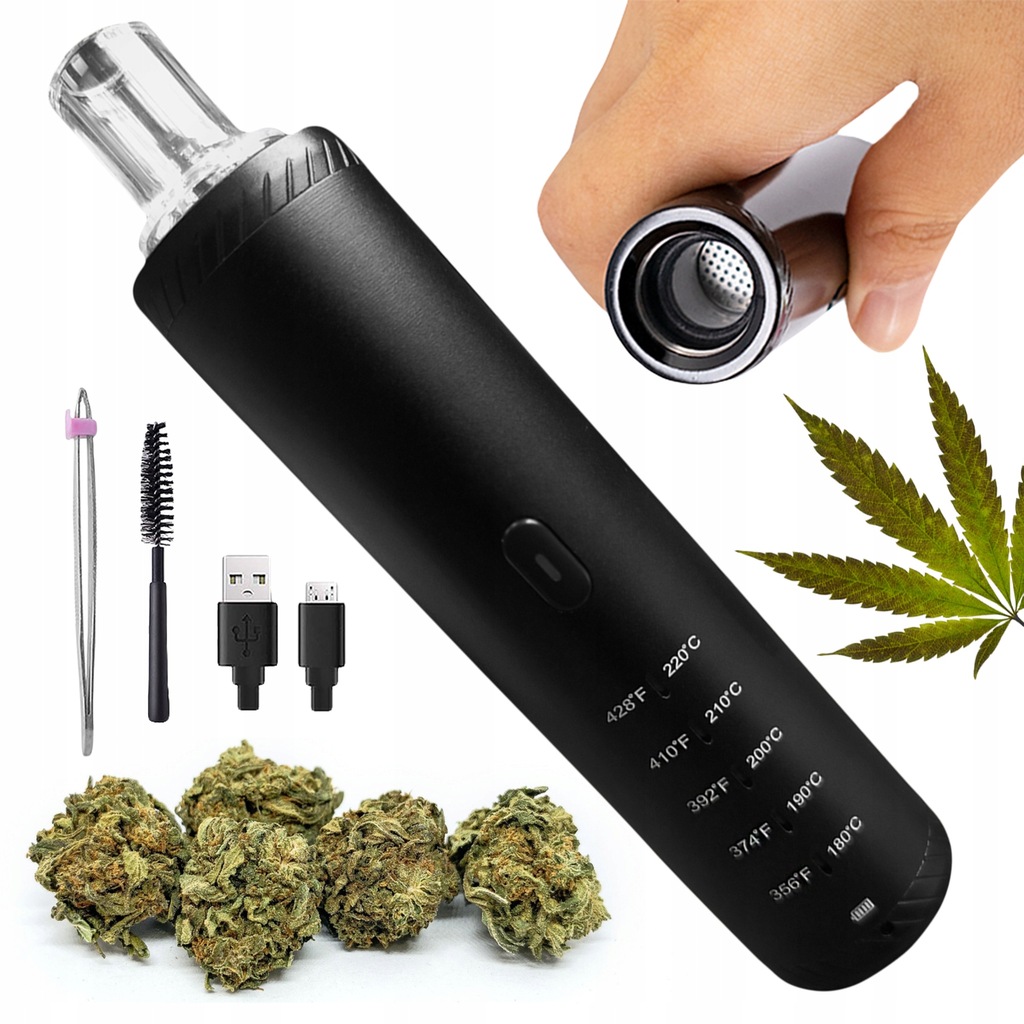 Waporyzator suszu CBD vaporizer ELITE MINI CZARNY