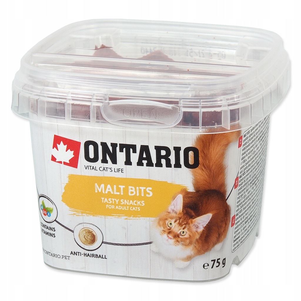 ONTARIO MALT BITS 75G ROZPUSZCZA KULE WŁOSOWE