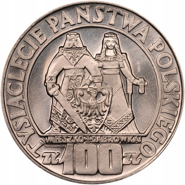 Polska 100 złotych,1966 1000 lat Państwa Polskiego