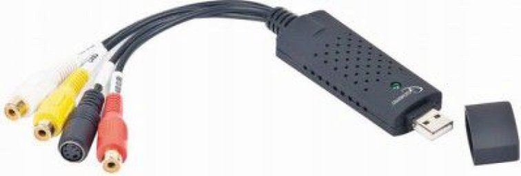 Adapter GEMBIRD UVG-002 - USB M - RCA S-Video F 0 50m kolor czarny -