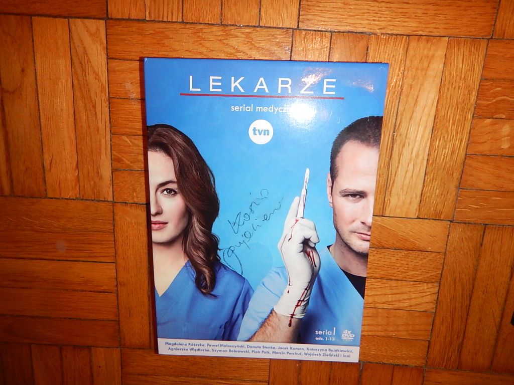 DVD Lekarze odc 1-13 z autografem Kasi Bujakiewicz