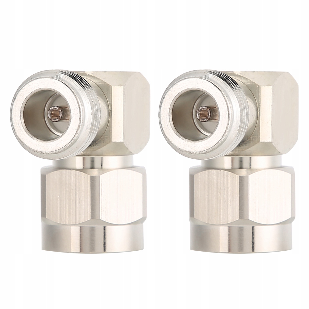 2 SZT. ADAPTER KĄTOWY N-MĘSKI NA N-ŻEŃSKI ZŁĄCZE WTYK N MĘSKI 50OHM