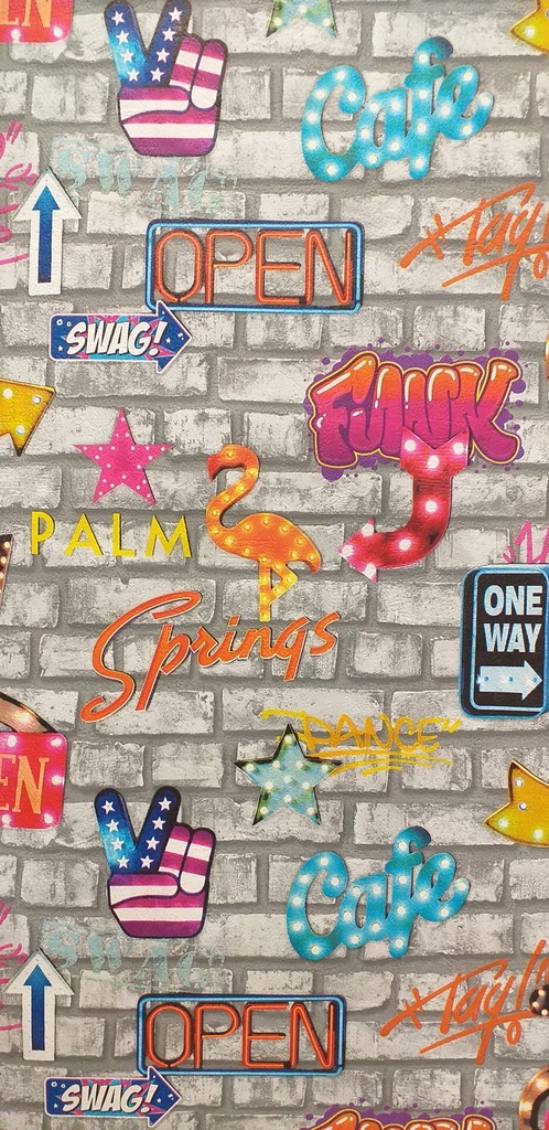 Tapeta Papierowa 3d Dziecięca Młodzieżowa Grafitti