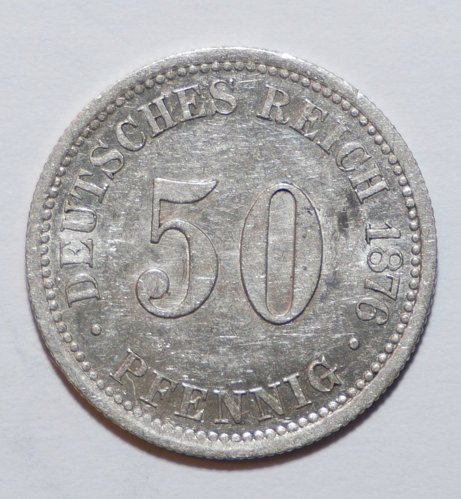 Niemcy 50 fenigów 1876 BB