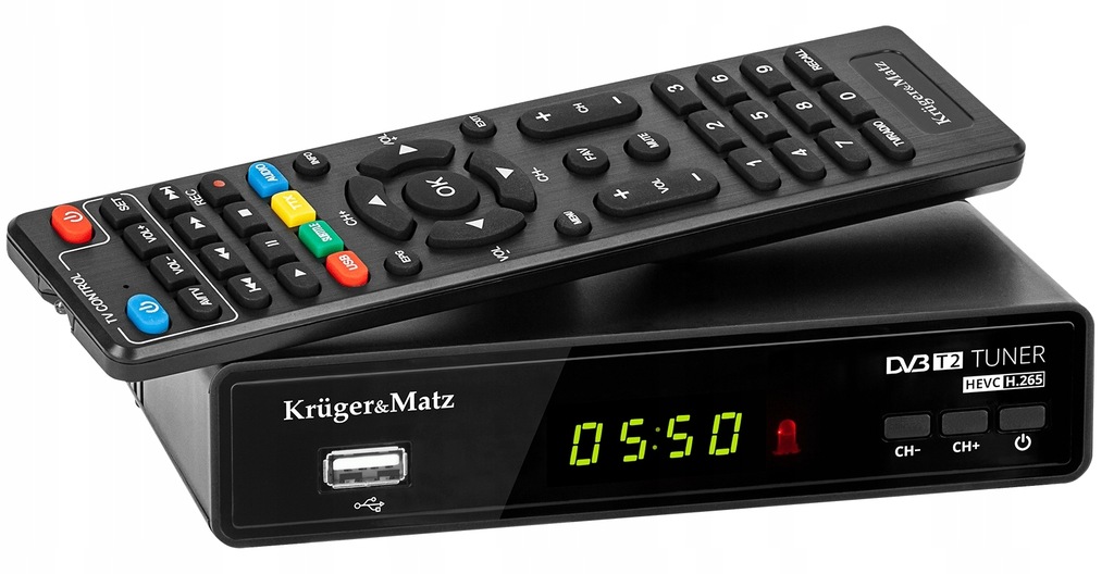 Tuner DVB-T2 HEVC dekoder TV Kruger&Matz
