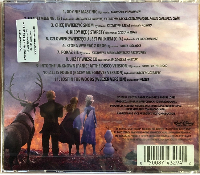 Купить FROZEN II FROZEN Disney Музыка из компакт-диска с фильмом: отзывы, фото, характеристики в интерне-магазине Aredi.ru