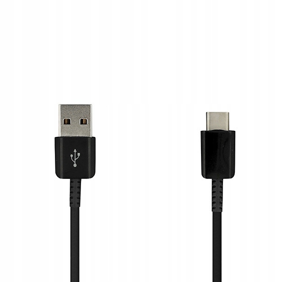 Kabel - USB na Typ C - 1 Metr CZARNY (fast charge)