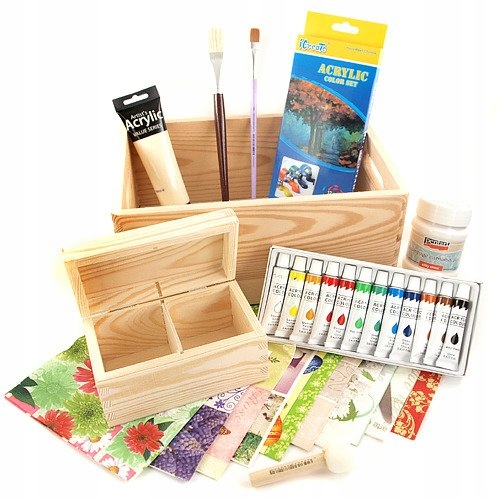 Zestaw startowy do Decoupage DUŻY 8526165785 oficjalne archiwum Allegro