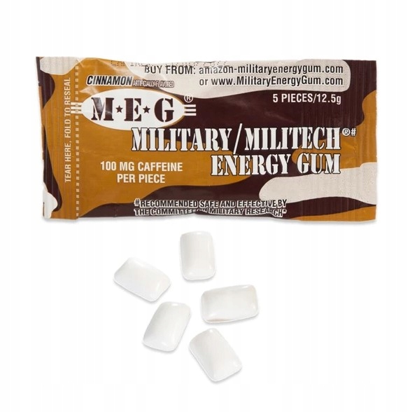Military Energy Gum guma cynamonowa MEG MRE USA