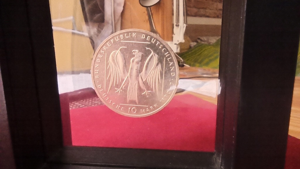 Niemcy, Moneta 10 Marek 800 lat Zakonu Krzyżackiego 1990 Srebro