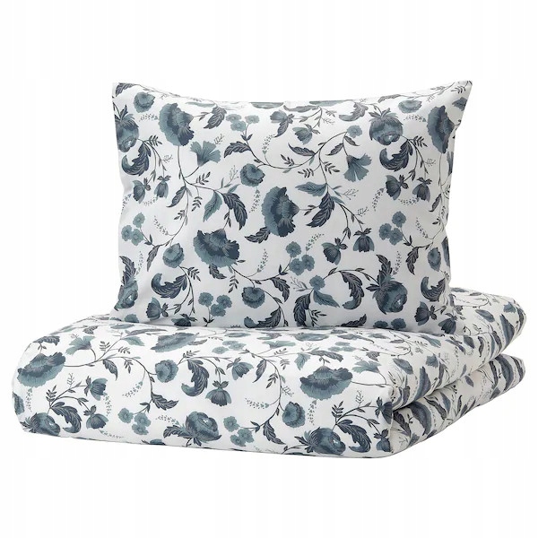 Ikea Komplet Poscieli Kallfrane 200x200 Bia Niebie 9675892881 Oficjalne Archiwum Allegro