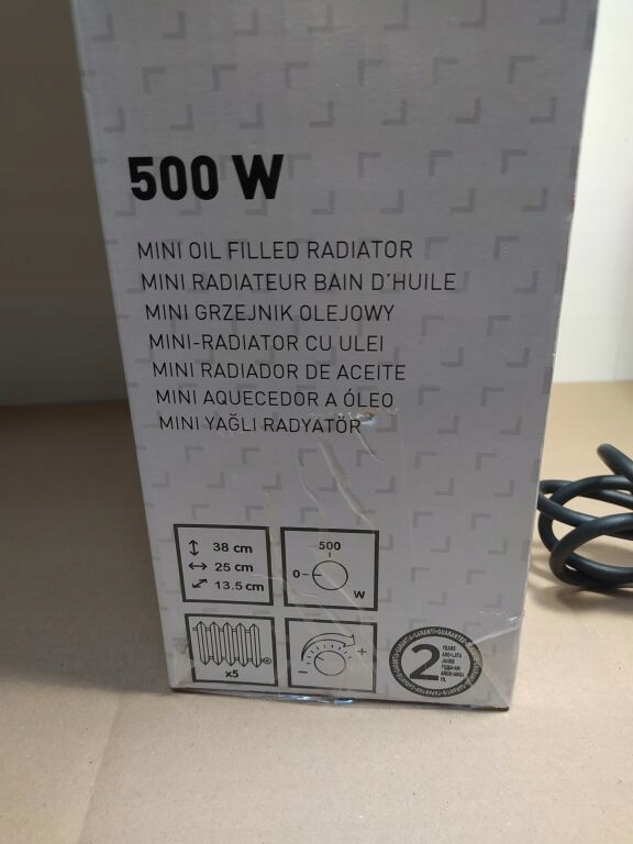 Radiateur mini bain d'huile CYPA-5 500W