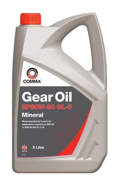 Olej przekładniowy COMMA GEAR OIL EP80W90 GL5 5L