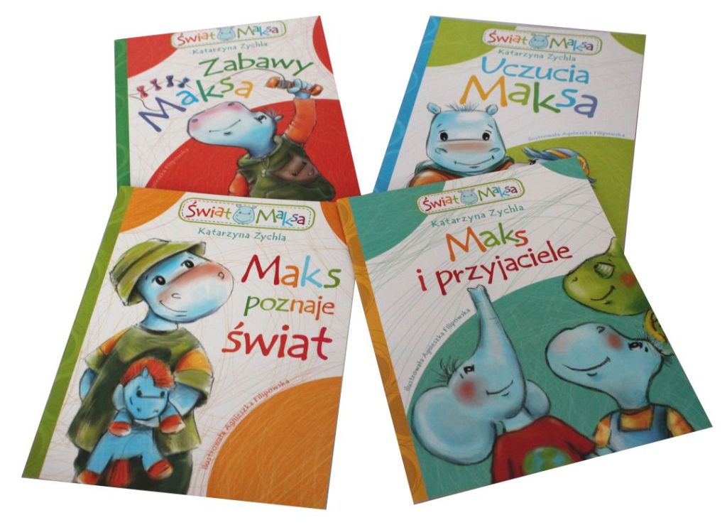 Zestaw 4 książeczek dla dzieci seria Świat Maksa