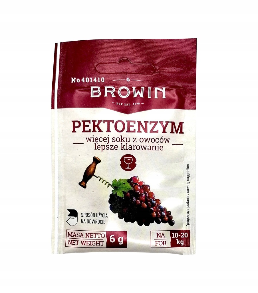 Pektoenzym Suszony PEKTOPOL do Wina na 10-20kg