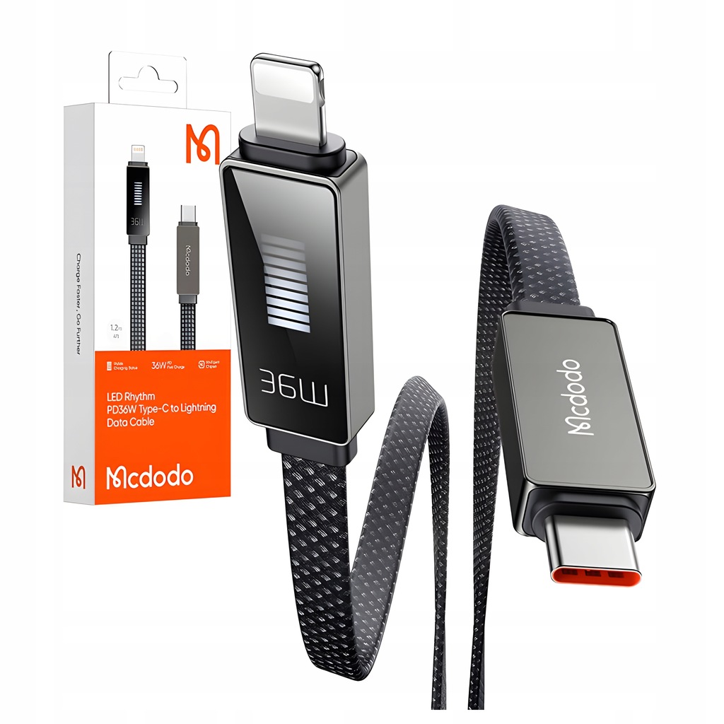 Mcdodo Mocny Przewód Usb Typ C Do Lightning Do Telefonu Iphona QC 36W 1.2M