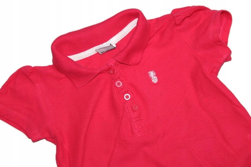 ae938*PAPAGINO* Róż polo polówka t-shirt 86-92