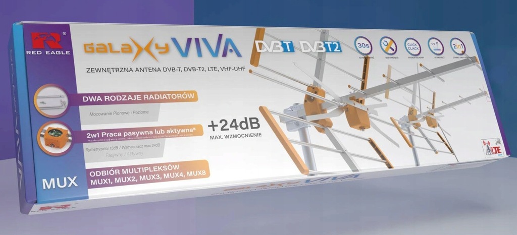 Купить Направленная АНТЕННА DVB-T/T2 VHF UHF MUX + блок питания: отзывы ...