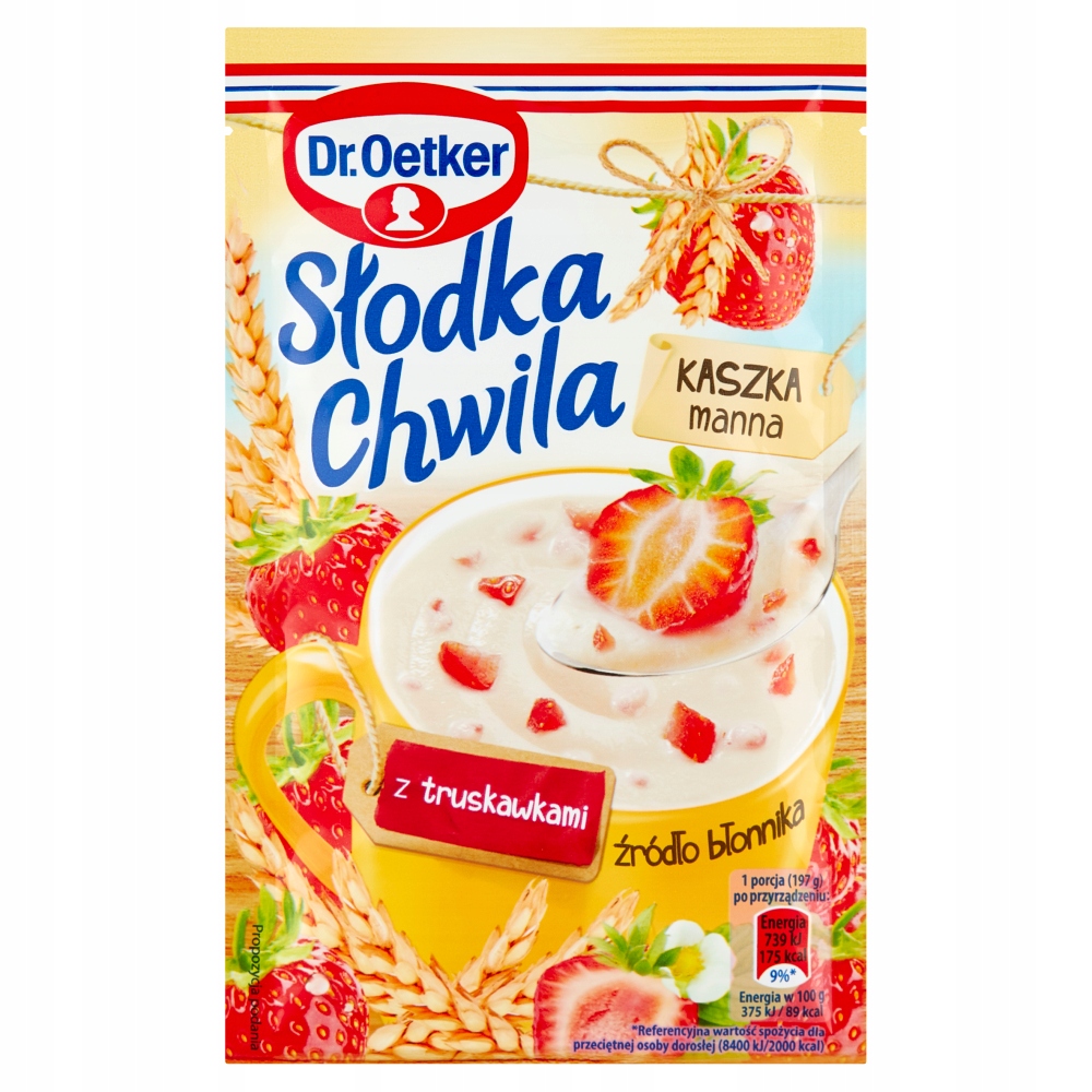 Dr. Oetker Słodka Chwila Kaszka Manna Z Truskawkami 47,5 G