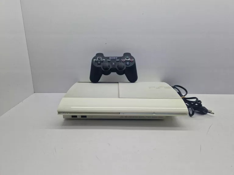 KONSOLA PS3 SUPER SLIM BIAŁA + PAD