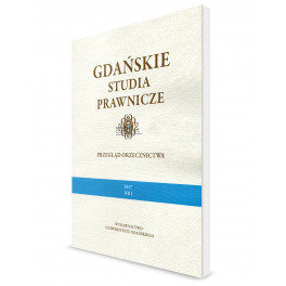 Gdańskie Studia Prawnicze 2017/1 Przegląd Orzeczni