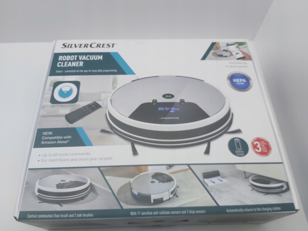 Robot VACUUM CLEANER SilverCrest Lombard66 OSW1 8863529278