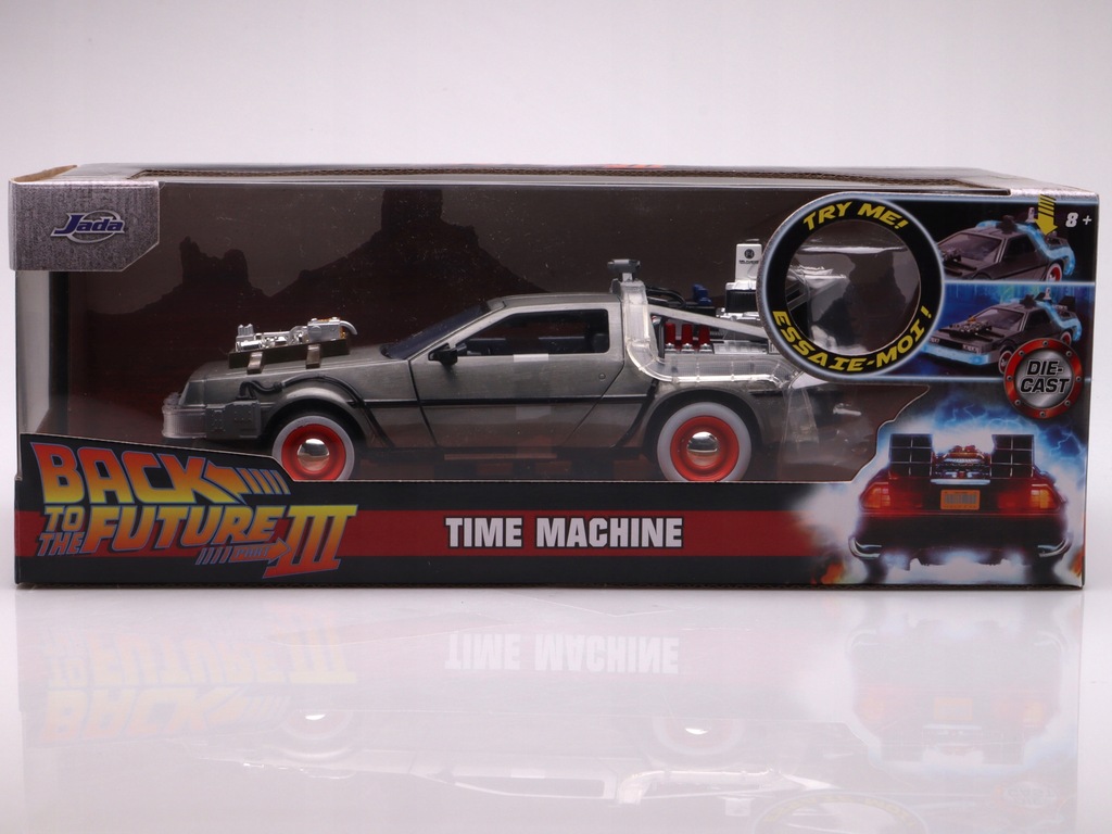 Back To The Future 3 Time Machine DeLorean DMC-12 Jada 1:24