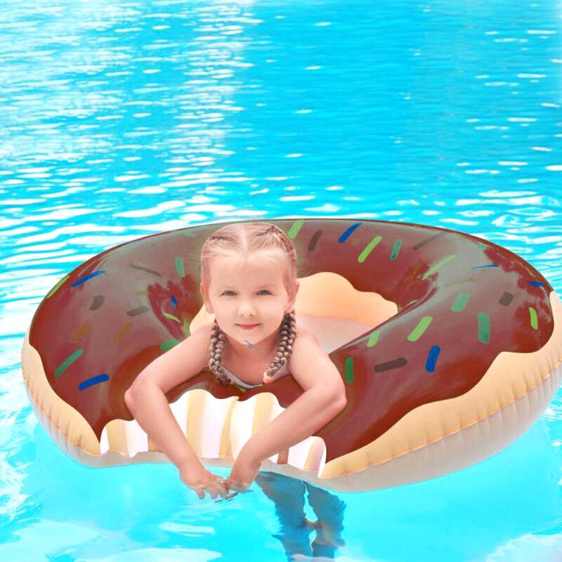 *Donut koło dmuchane materac na basen pączek 110cm