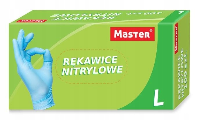 RĘKAWICE NITRYLOWE MASTER ROZMIAR M