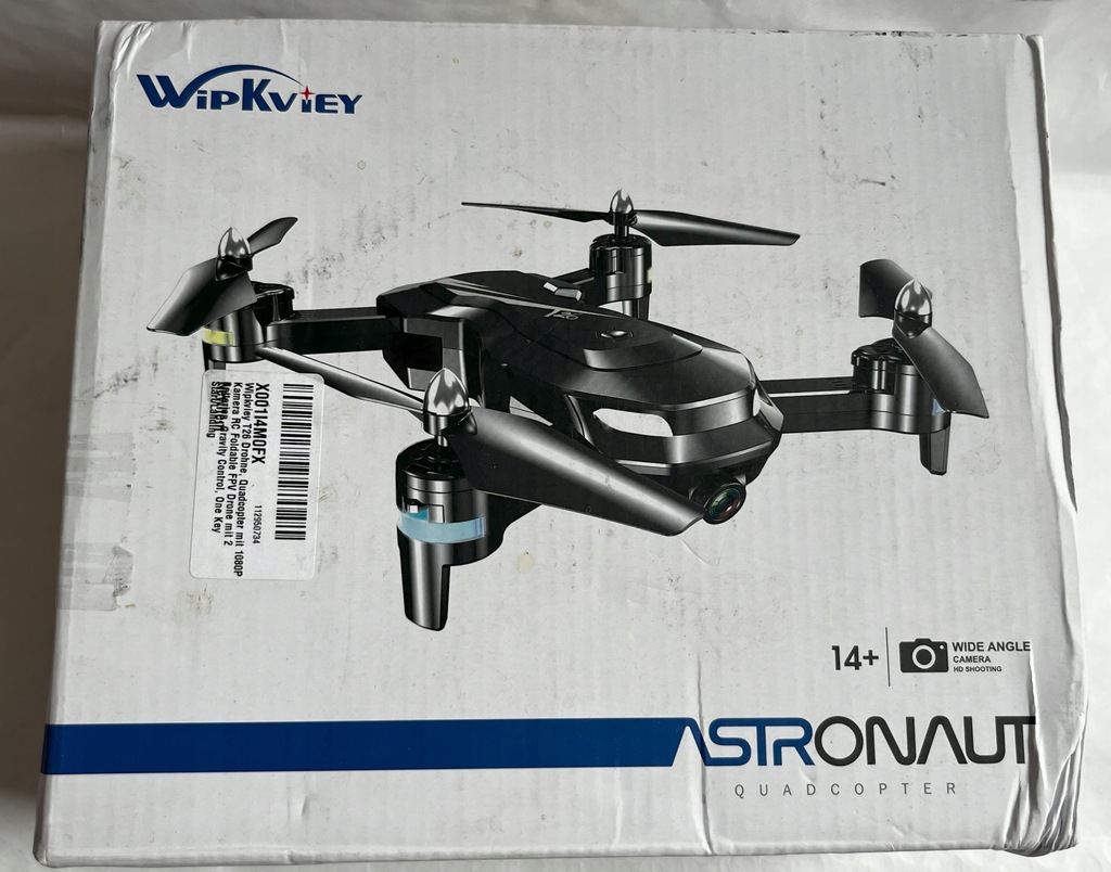 Wipkviey T26 Drone składany z kamerą 1080P HD FPV 2 aku torba / USZKODZONY