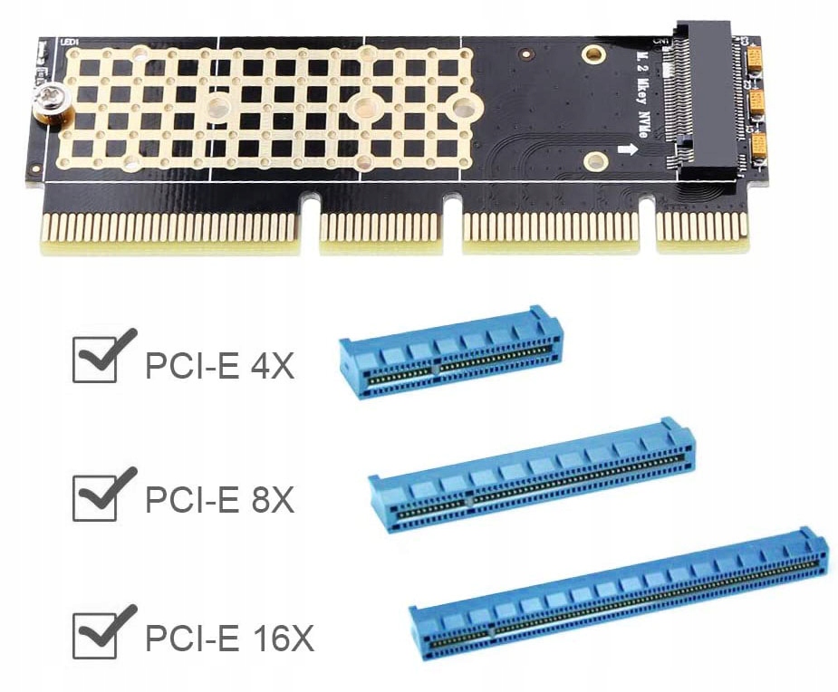 Купить Адаптер SSD M.2 (PCI-e NVMe) 2230 2242 2260 2280: отзывы, фото, характеристики в интерне-магазине Aredi.ru