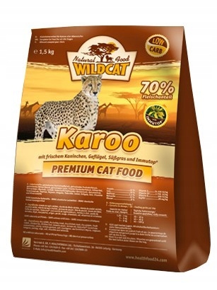 Karma dla kota Wildcat Karoo królik i drób 3kg