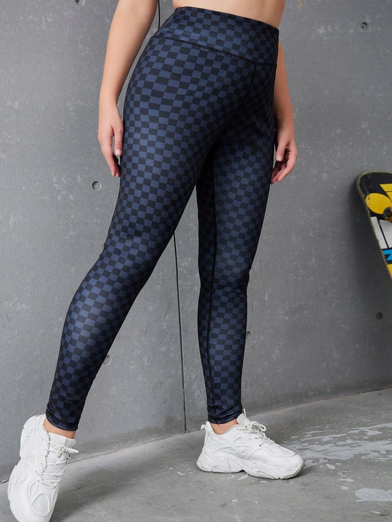 SHEIN _S1H 1QZ LEGGINSY SPORTOWE Z WZOREM _/ 3XL