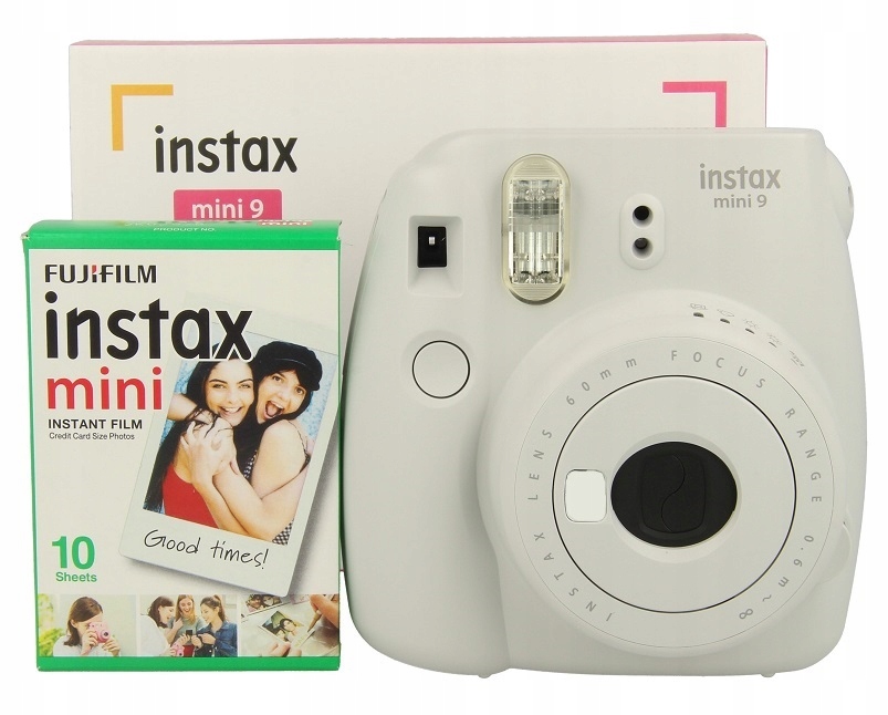 Aparat Fujifilm Instax Mini 9 BIAŁY + 10 zdjęć