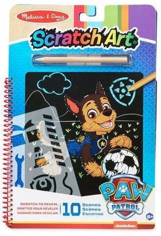 SCRATCH ART PSI PATROL POŚCIG, MELISSA & DOUG