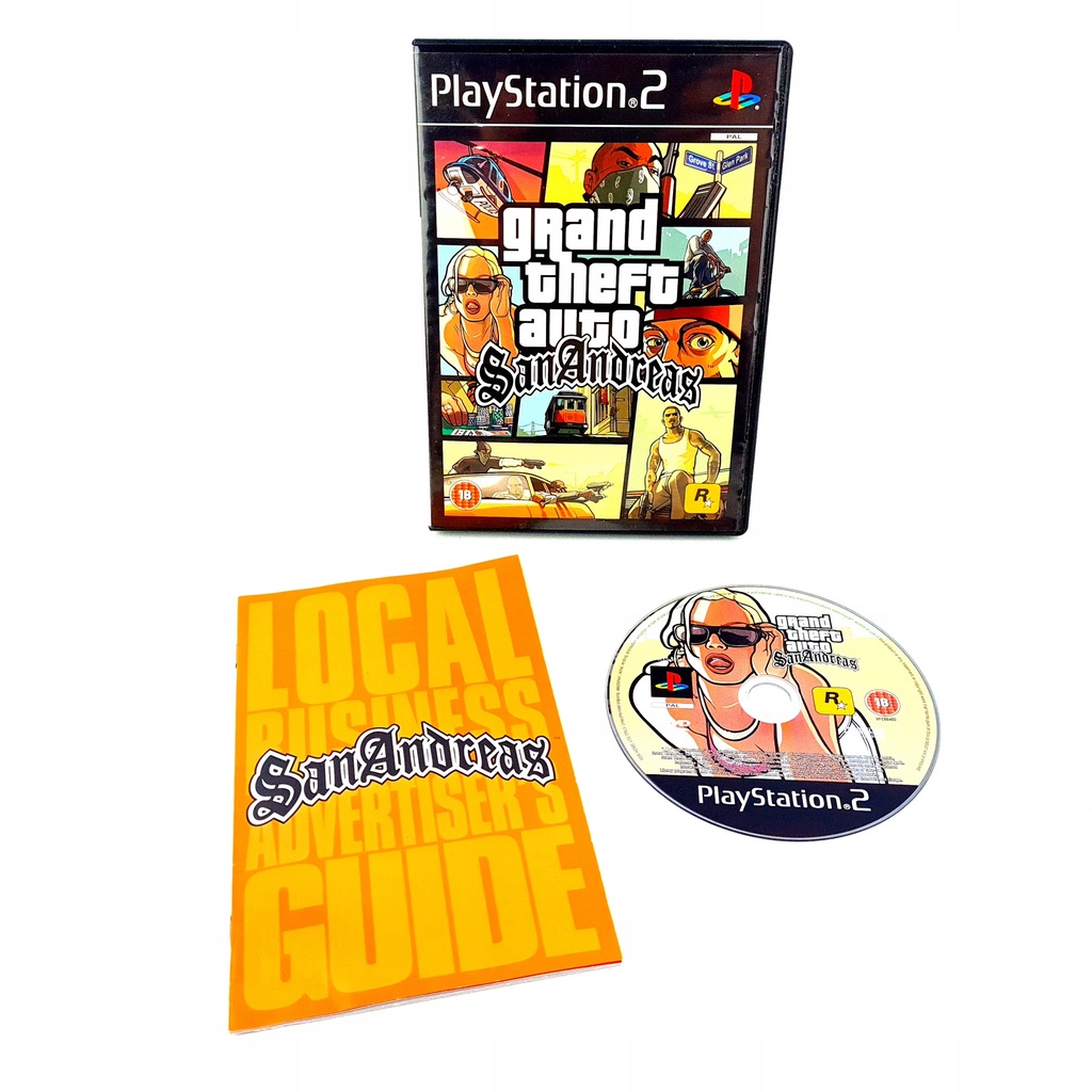 Купить GRAND THEFT AUTO SAN ANDREAS GTA SA PS2 PAL ENG: отзывы, фото и ...